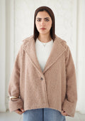 Wool Blend Jacket - Cafee
